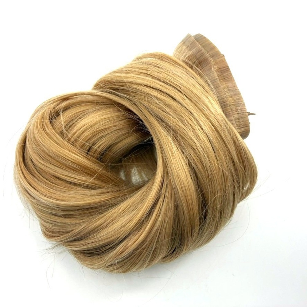 Glam Seamless Invisi-Clip 16" #23 Golden Blonde Human Hair Clip In Extensions